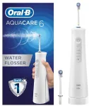 Braun Oral-B AquaCare 6 Pro-Expert, 0,15 L, balta, belaidis burnos irigatorius, sukimosi dantų &scaron;epetėlis, Oxyjet, jutiklinis