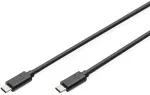 Digitus AK-300138-030-S USB-C Kabelis, USB-C 2.0 Male į USB-C 2.0 Male, 3 m, Juoda