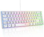THE G-LAB pusiau mechaninė 60 % žaidimų klaviatūra, USB, AZERTY, KEYZ-HYDROGEN-W/FR