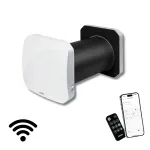 Sieninis mini rekuperatorius BSK Zephyr 60 m&sup3;/h, WiFi, &Oslash;160 mm