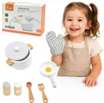 Viga Toys Virtuvės žaidimų rinkinys Viga, su pir&scaron;tine