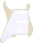 Musiclily Sss 11 skylių strat elektrinės gitaros pickguard fender us/mexico made standard stratocaster modernaus stiliaus gitaros dalims, 4 sluoksnių pearl aged baltas