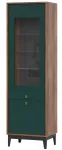 Vitrina, spintelė, indauja Ka&scaron;tonas/smaragdo žalia Brass Shks-1 Meble-craft