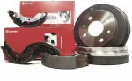 Brembo būgnai + stabdžių kaladėlės Fiat Punto Ii su Abs