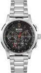 Boss solarinis chronografas kvarcinis laikrodis vyrams su nerūdijančiu plienu