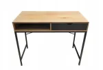 Ra&scaron;omasis stalas Trapp su stalčiumi Jsk 48x95cm ąžuolas/juodas