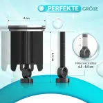 Esgo Sanit&auml;r - universalus praustuvo kam&scaron;tis 40 mm - tinka visoms standartinėms kriauklėms ir bide - nerūdijančio plieno reguliuojamo auk&scaron;čio kam&scaron;tis