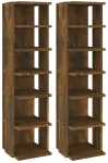 Lentynos batams, 2vnt., dūminio ąžuolo, 27,5x27x102cm, mediena