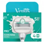 Gillette Venus Pro Comfortglide Sensitive skustuvo galvutės 4 vnt.