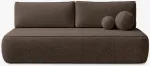 Mebel Elite I&scaron;skleidžiama sofa ARVETO, 207 &times; 86 cm, Mocca Boucle