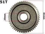 Other GY6-50 motorolerio tarpinė pavara 51 dantukų kampinė žvaigzdė