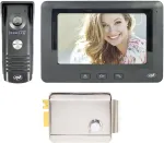 PNI DF930 vaizdo telefonspynės komplektas su 1 monitoriumi, 7 colių LCD ekranu, 800×480 rai&scaron;ka ir PNI H1073A elektromagnetine sklende
