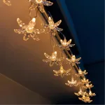 Fielegen 3m 20 Led girlianda, vy&scaron;nių žiedų girlianda su baterijomis, dekoratyvinės &scaron;vieselės vidaus patalpoms vasarai, namams, sodui, gimtadieniui, vestuvėms, vakarėliui, valentino dienos dekorui