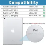 Procase Ipad 9.7 dėklas 2018/2017 Ipad dėklas - taip pat skirtas Ipad Air 2/ipad Air, rudas