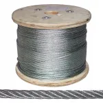 1m plieno lynas 4mm 6x7+fc cinkuotas