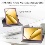 Jrtal dėklas, suderinamas su Blackview Tab 60 Wifi, Blackview Tab 60 Pro, 360&deg; besisukantis dėklas i&scaron; dirbtinės odos, skirtas Blackview Tab 60 Wifi/tab 60 Pro 10.1 colių plan&scaron;etiniam kompiuteriui - Violetinė