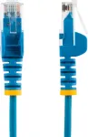 Startech.com 2,5 m cat6 kabelis - plonas cat6 pataisos kabelis - mėlynas - rj45 jungtys be užkabinimo - gigabitinis eterneto kabelis - 28 awg
