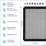 Lehmann Lehrmann perforuotas kepimo padėklas 45 x 35 cm su nelimpančia danga, skirtas pyragams, picoms, tinkamas Bauknecht Whirlpool orkaitei