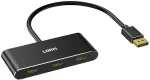 Loryi 3-portų Displayport 1.4 į 3 Hdmi skirstytuvas, skirtas trims 4k 60hz monitoriams, vienas 8k, du 4k 120hz Dp į 3x Hdmi multi monitorių Mst hub 1.5ft (45cm) Windows