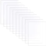 Xinstroe akrilo lak&scaron;tas, 10 vnt. rinkinys, akrilinis stiklas, skaidrus organinis stiklas, pjaustytas skaidrus plastikinis lak&scaron;tas, 2 mm storio akrilo lak&scaron;tas, 178 x 127 mm
