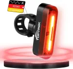 Toptrek galinis dviračio žibintas, matomumo atstumas 200 metrų, galinis dviračio led žibintas, stvzo patvirtintas galinis dviračio žibintas, įkraunamas usb-c akumuliatorius, ipx5 atsparus vandeniui, skirtas plento dviračiui, mtb