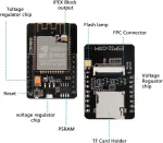 Apklvsr esp32 cam kūrimo plok&scaron;tė, esp32 cam mb wifi/bluetooth kūrimo plok&scaron;tė dc 5v dviejų branduolių kūrimo plok&scaron;tė su ov2640 kamera tf kortelės moduliais, micro usb prievadas, suderinama su arduino