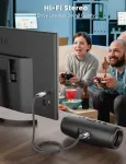 Emk optinis audio kabelis toslink spdif kabelis &scaron;viesolaidinis kabelis skaitmeninis audio i&scaron;vesties kabelis stereo sistemai, soundbar, namų kinui, ps4 (1 metras)