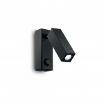 Sieninis &scaron;viestuvas Ideal Lux 3W wall lamp with 1 light PAGE, 3000K, juodas