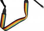 POLAROID CAMERA STRAP FLAT RAINBOW Juodas