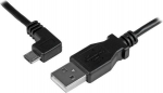 USB kabelis StarTech USB-A - mikroUSB 2 m juodasis (USBUB2MLA)