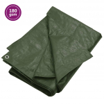 Tentas, žalios spalvos, 4x6m, 180g/m&sup2;, HDPE