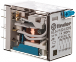 FINDER 55.34.9.024.5090 Relė pramoninis 4P 7A 24V DC AgNi/Au 55.34.9.024.5090