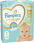 Pampers Premium Care Sauskelnės, 1 Dydis (Mini), 72 Sauskelnės, 2&ndash;5kg