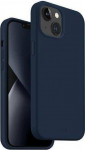 UNIQ dėklas Lino Apple iPhone 14 Plus / 15 Plus 6.7" mėlynos spalvos