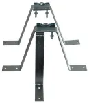 Spacetronik 50cm sieninis stiebo laikiklis su atrama - 2 vnt