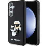 Samsung Galaxy S24 Karl Lagerfeld dėklas 3D Rubber Karl`s&Choupette (KLHCS24S3DRKCNK) juodos spalvos