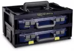 &bdquo;raaco CarryMore 55x2&ldquo;, laikiklis, &bdquo;CarryLite 55 4x8-16&ldquo;, juodas, 386 mm, 278 mm, 195 mm