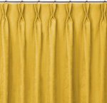 Užuolaidos 560&times;245 cm garstyčių spalvos CHENILLE FLEX