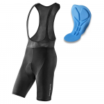 Rockbros RK2002L short bib shorts with L insert - juodos spalvos