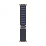 Apple 49mm Navy Alpine Loop &ndash; didelė &ndash; juodo titano apdaila