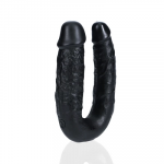 Realrock By Shots U Shaped Double Dildo 12,7 cm - Juodas