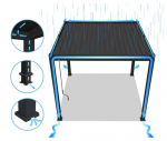 Pavėsinė Pergola DELUXE PRO AUTOMATIC 3x4 su LED, Anthracite