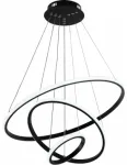 78W LED pakabinamas &scaron;viestuvas, 60cm, juodas, 3000K-6000K, dimeriuojamas