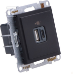 Legrand GN.USB A+C Juodas SUNO