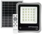 8W LED prožektorius su saulės baterija, pilkas, 6000K, su nuotolinio valdymo galimybe