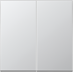 Dvigubo klavi&scaron;o jungiklis JUNG, aliuminio sp.