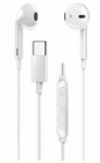 Genius HS-M365 ausinės su mikrofonu, balta, 2.0, Įstatomos į ausis (į ausis įki&scaron;amos tipo) ausinės, USB Type-C