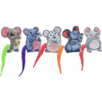 Žaislas katėms - Trixie Mouse, medžiaginis, su kačių mėtomis, 7,5 cm, 1 vnt.
