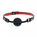 Ouch By Shots Milan Collection - Silicone Ball Gag - Juodas/Raudona