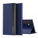 Hurtel New Sleep Case Flip Cover su stoveliu Samsung Galaxy A56 - dėklas telefonui mėlynos spalvos